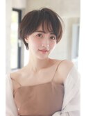 30代40代50代 小顔ひし形丸みショートヘア　【LU-CA恵比寿】
