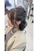 ハーフアップ