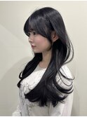 韓国風/レイヤー/くびれ/小顔/前髪カット