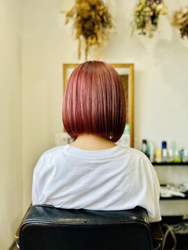 ヘアーデザイン ピニック(hair design P2C) 夏色ピンク