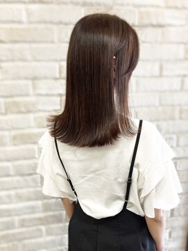 シュエール(Chuaile) 外はねミディアム×うる艶髪 / 髪質改善