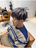 アッシュブラックカルマパーマベリーショートダークアッシュ