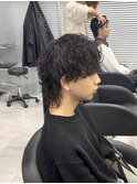 波巻きパーマ/メンズパーマ/ウルフパーマ/マッシュウルフ