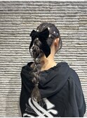 お呼ばれヘアアレンジ大人かわいい×タイトロープ