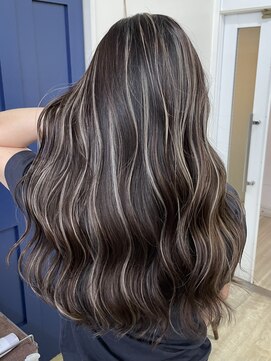 エトラ 渋谷店(etora) 小顔 ネビージュグレージュハイライトカラー◎