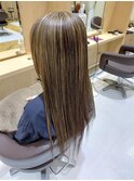 オリーブベージュハイライト