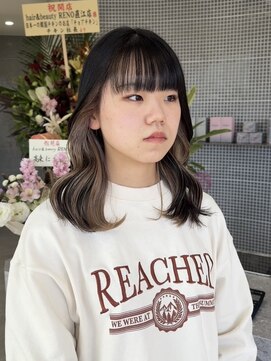 レノ 直江店(RENO) インナーカラー/ミルクティーベージュ