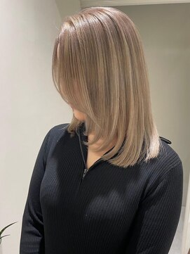 ジルブラン 京都(JIL BLAN) ハイライトバレイヤージュダブルカラーケアブリーチ20代30代