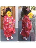 モントン(mon temps)&nbsp;三歳初めてのお着物スペシャル