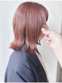 :外ハネボブレイヤーショートウルフくびれボブ肩上ボブ30代40代