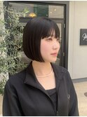 切りっぱなしボブ