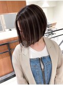 ハイライトバレイヤージュダブルカラーショートカット30代40代