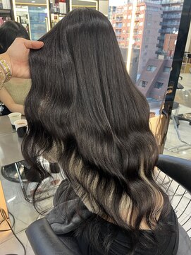 ラピス 渋谷本店(Lapis) 韓国風透明感ブラックカラー/シールエクステ/スーパーロング