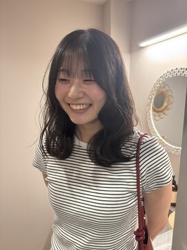 チャプター 問屋町(chapter) 透明感ケアカラーオリーブグレージュブラウンミディアムレイヤー