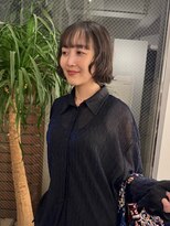 ビューズ(VIEWS)&nbsp;黒髪ボブ小顔カットニュアンスパーマ(表参道駅)