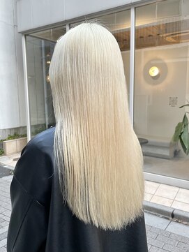 ◎ブロンドハイトーンカラーデザインカラーアンブレラカラー金髪