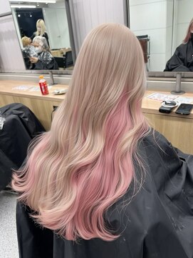 メルトトウキョウ(melt.tokyo) インナーカラー/トリートメント/デザインカラー/ペールピンク