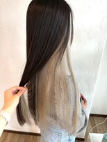 アミリー ひたち野うしく店(Amily)&nbsp;ハイライトバレイヤージュダブルカラーケアブリーチ20代30代