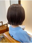 ナチュラルブラウンボブ【河内花園駅】