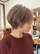 リシェア(re.share) グレージュピンク/くびれショート/ショートボブ/30代ショート