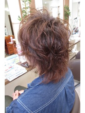 コアフィールフィス(COIFFURE fils) 明るめカラーで無造作パーマ