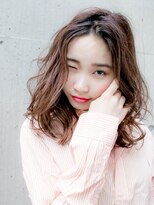 愛されボブディのラフウェーブ