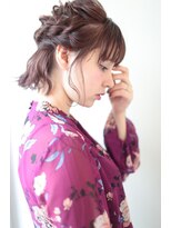 リンダバイネオリーブ 白楽店(Linda by neolive)&nbsp;ボブのハーフアップアレンジ　♪