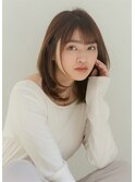 ナチュラルストレート×ミディアム【町田/町田駅/JR町田駅】