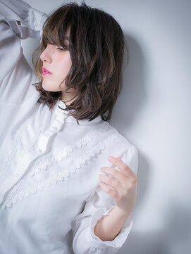 カバーヘア イヴ 戸頭店(COVER HAIR EVE) 大人かわいいルーズなワンカールふわミディw戸頭10代20代30代