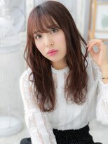 モッズヘア 上尾西口店(mod's hair)&nbsp;くせ毛風フリンジウェーブ＆ピンクブラウン上尾a