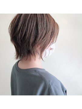 ピエドプール(PiED DE POULE) PiED DE POULE＊ショートボブ×アッシュブラウン