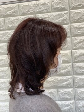 フレッシュサラダディーズ(D's) ミディアムレイヤーパーマスタイル