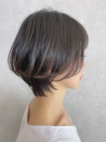 ローウェ 青山 表参道(Louwe)&nbsp;大人ひし形丸みショートボブ/小顔/20代30代40代