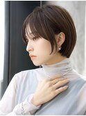 前髪あり小顔ショートボブ20代30代40代【AIN.表参道】川原大地