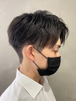 エルマーク(L-MARK) アップバングツーブロックバーバーフェードツイストメッシュ