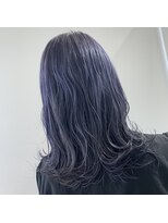 エルナ(ELNA)&nbsp;ブルーラベンダー×ミディアムロング