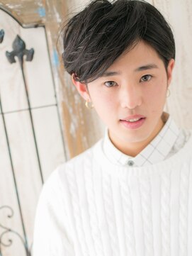 モッズヘアメン 名護大東店(mod's hair men) 黒髪セクシーグレージュカラーのスマートミディh名護大東