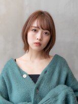 ケアリー 成増(Carelly) 大人かわいい前髪セシルカットココアブラウンフリンジウェーブ