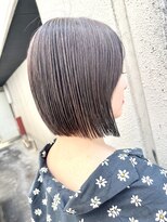 エトネ ヘアーサロン 仙台駅前(eTONe hair salon) 20代 30代切りっぱなしボブ