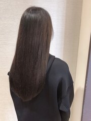 髪質改善トリートメント/透明感/黒髪ロング/ストレートヘア/艶髪