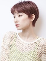 ピークアブー アヴェダ アトレ恵比寿(PEEK-A-BOO AVEDA) ベリーショートピンクベージュハンサムショート丸みショート