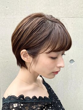 プラネシブヤ(Prune Shibuya) 大人丸みショート 後れ毛