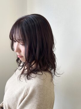 ビアンカ(BIANCA) ピンクブラウン×ラフウェーブ