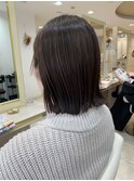 顔周りにこだわりあり！切りっぱなしボブ
