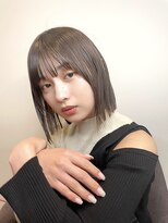 イコル(ikoru)&nbsp;切りっぱなしボブ/ハイライトカラー/簡単スタイリング/大人ボブ