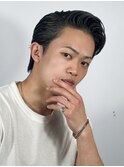 ナチュラルアップバングスタイル