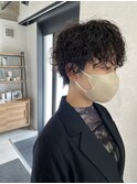 石森/ショート/強めパーマ