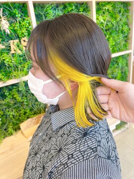 ジールサロン 阿見店(ZEAL SALON) インナーイエロー♪