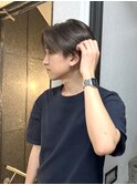 【大前晴奈】メンズショート/まろやかベージュ