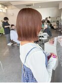 あき/ブリーチあり透明感ブラウンカラー